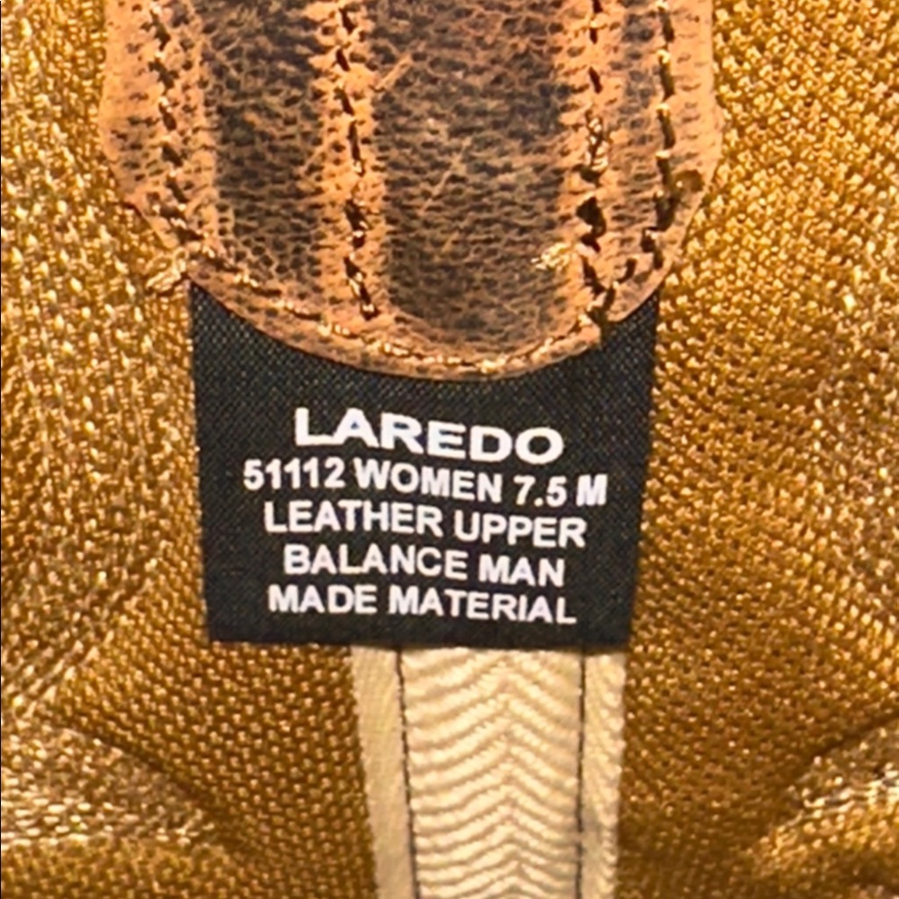 Women’s Laredo Maddie brown Western Boots size 7 1/2 - Picture 10 of 13
